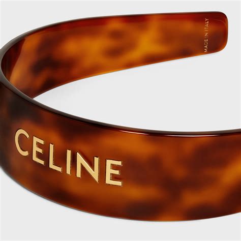 celine headband|acetate hair clip.